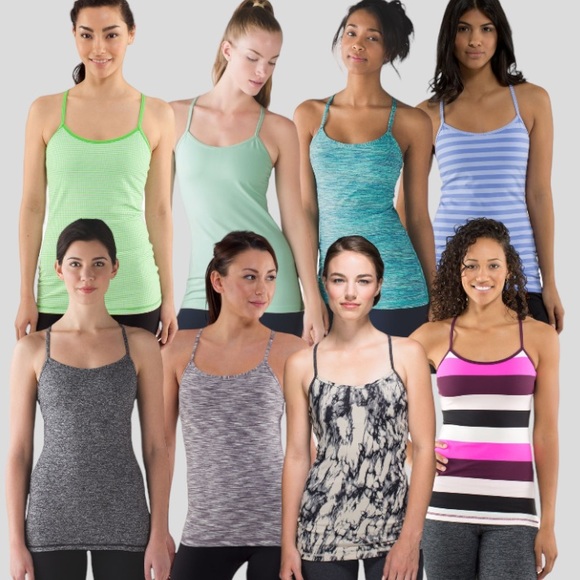 (6) Lululemon Power Y Tank Top. Various Styles. Size 6. Pristine Condition. - Picture 1 of 14